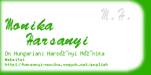 monika harsanyi business card